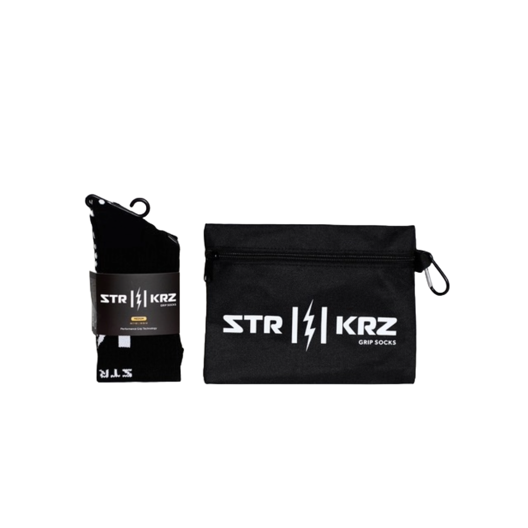 STR KRZ Black Grip Socks w/ Bag