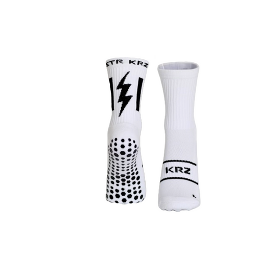 STR KRZ White Grip Socks w/ Bag