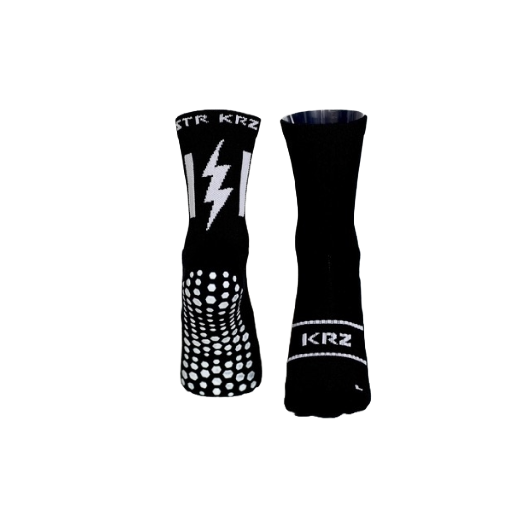 STR KRZ Black Grip Socks w/ Bag
